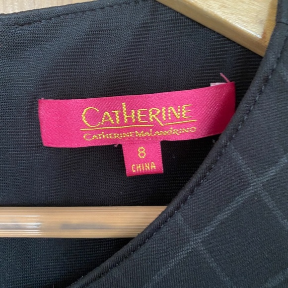 Stretch Catherine / Catherine Malandrino A-Line Black Dress - Sleeveless - Picture 4 of 6